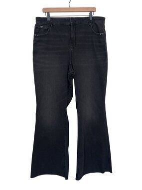 NWT American Eagle Charcoal Wash Curvy Super High Rise Flare Jeans